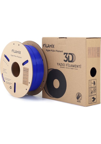 Yüksek Hızlı Hyper Pla+ Filament 1.75MM 1kg-Koyu Mavi