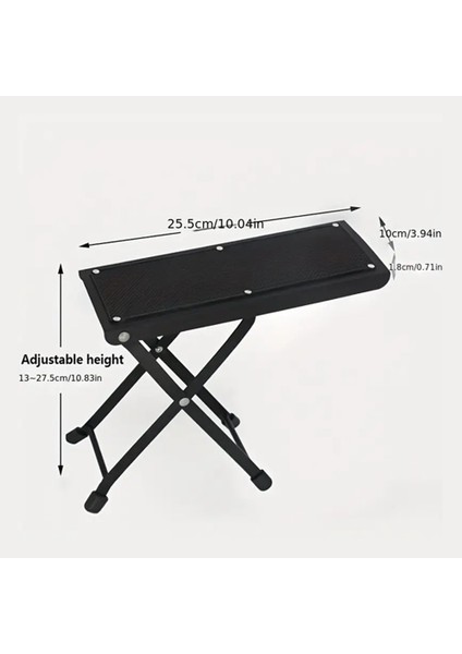 Gitar Ayak Sehpası Metal - Foot Stool Bk fırsatları