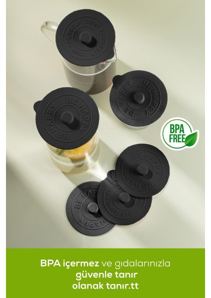 6 Adet Silikon Isı Koruyucu Bardak Kapağı Antrasit fırsatları