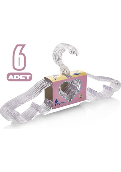 6 Adet Melek Kristal Askı Elbise Askısı