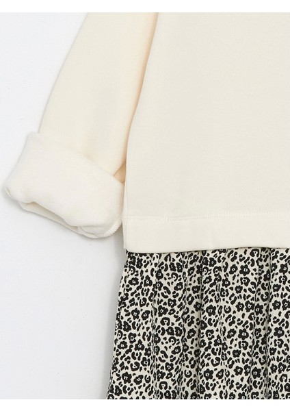 Lcw Kids Ekru Bisiklet Yaka Kız Çocuk Elbise indirimleri