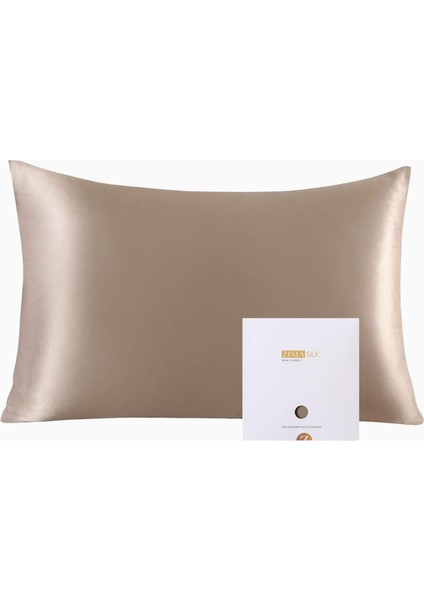 Zımasılk %100 Dut Ipeği Yastık Kılıfı, 50X75 Cm, Saç & Cilt Dostu, Gri
