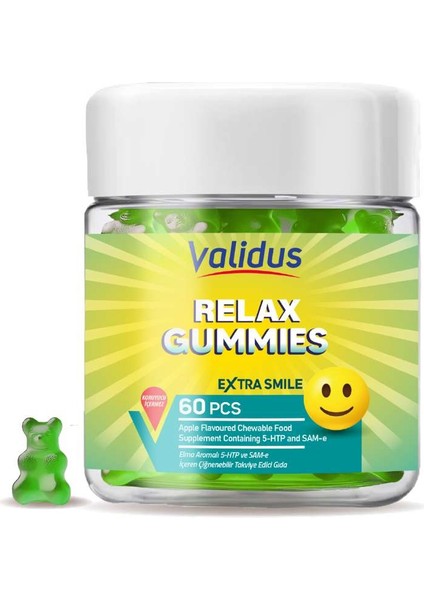 Relax 5-HTP 200 mg + Sam-e 25 mg 60 Gummies