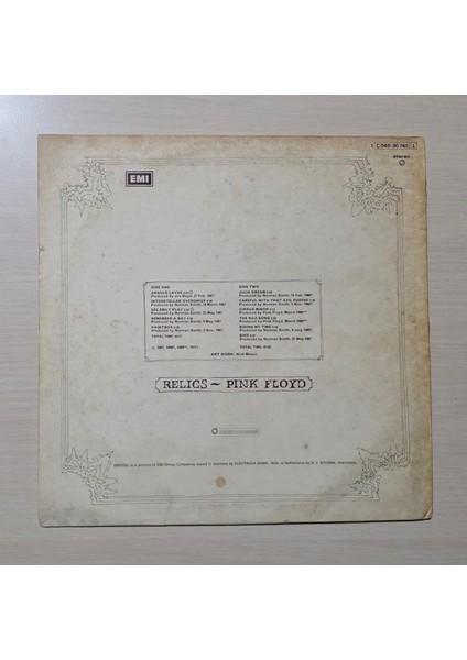 Pink Floyd - Relics - 1971 - Dönem Baskı Plak - Longplay - Lp fiyatları