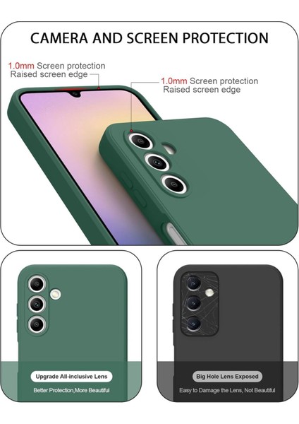 Samsung Galaxy A16 Kılıf Kadife Lansman Soft Yumuşak Liquid Silikon Kamera Korumalı Kapak Kilif fiyatları