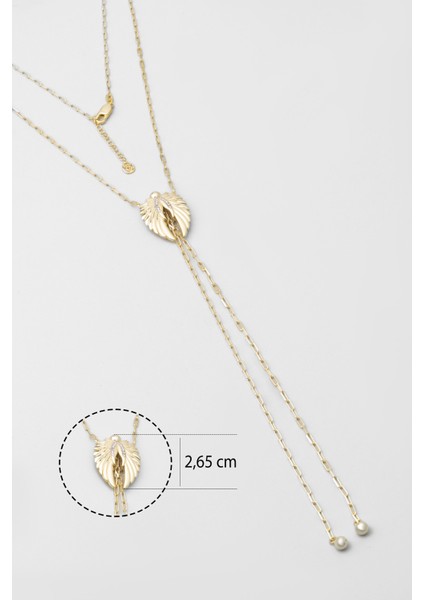 Melek Kanadı 18 Ayar Sarı Altın Kaplama 60 cm Gümüş Y Kolye fiyatları