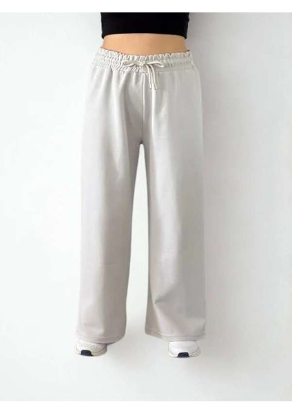 Double Face Bol Paça Bayan Eşofman Taş Renk indirimleri