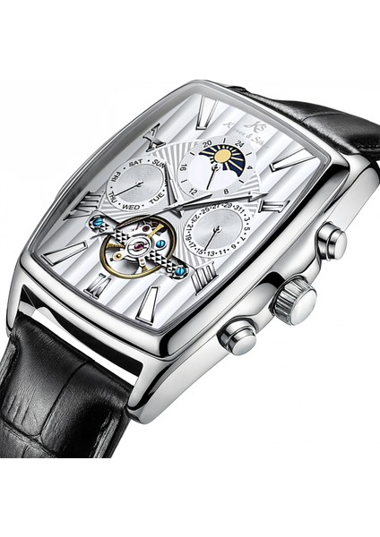 Cube Tourbillon Mekanik Otomatik Erkek Kol Saati indirimleri