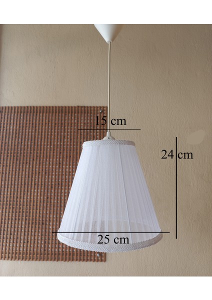 Beyaz Organze Avize M-80 Yatak Odası Çocuk Odası Genç ve Bebek Odası Avize Aydınlatma Sarkıt fiyatları