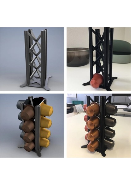 Nespresso Kapsül Kahve Tutucu Siyah 2878960 3D