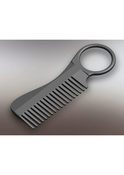 Bıyık Saç Şekillendirici Fön Tarak Gri 2775354 3D