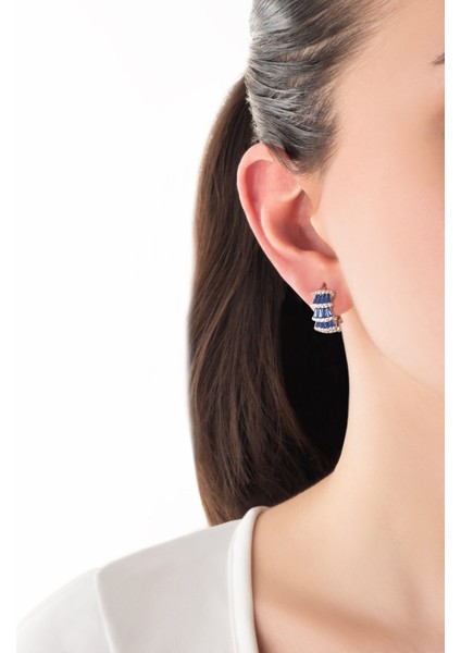 Deniz Kabuğu 18 Ayar Beyaz Altın Kaplama Gümüş Küpe fırsatları