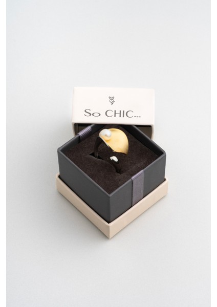 Inci Yaprağı 18 Ayar Sarı ve Beyaz Altın Kaplama Ayarlanabilir Gümüş Yüzük indirimleri