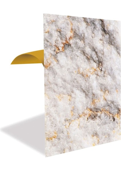 Kendinden Yapışkanlı Gold Mermer Desenli Pvc Panel 41 x 62 c
