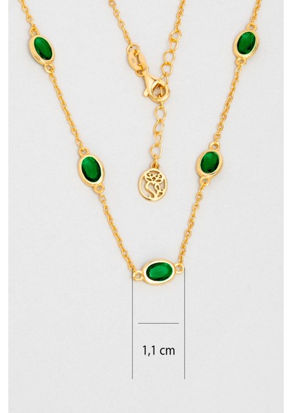 Büyülü Renkler 18 Ayar Sarı Altın Kaplama 45 cm Gümüş Kolye modelleri