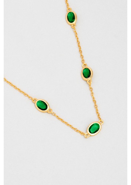 Büyülü Renkler 18 Ayar Sarı Altın Kaplama 45 cm Gümüş Kolye indirimleri