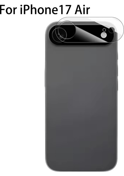 iPhone 17 Air Kamera Lens Koruyucu Temperli Cam – Çizilmez Şeffaf Lens Kılıfı