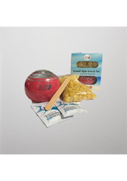 Granül Ağda Isıtıcılı Set 200 ml – Kolay Uygulama ile Uzun Süre Pürüzsüz ve Yumuşak Cilt Bakımı modelleri