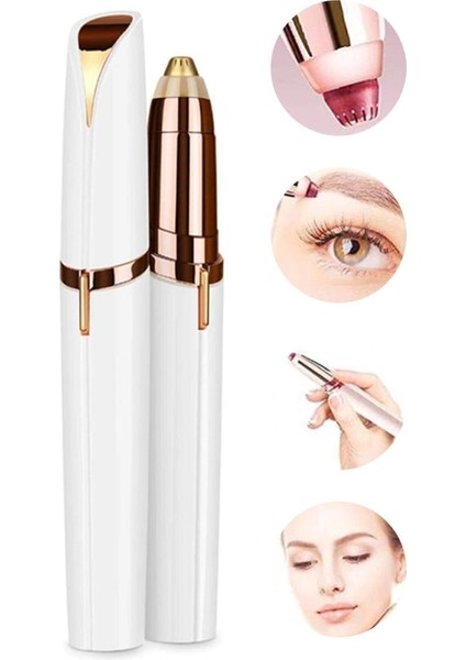 İnce Uçlu Hassas Yüz Epilasyon Aleti – Kaş ve Bıyık Bölgesi İçin Flawless Model