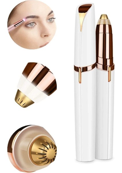 İnce Uçlu Hassas Yüz Epilasyon Aleti – Kaş ve Bıyık Bölgesi İçin Flawless Model