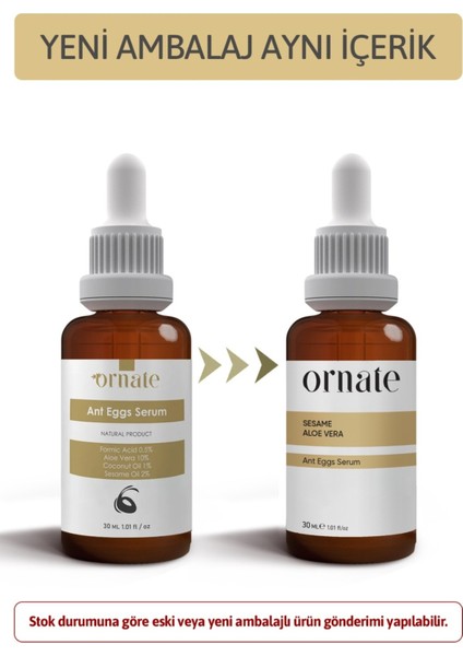 Karınca Yumurtası Yağı Tüy Azaltıcı ve Nemlendirici Serum Seti 3x30 ml – Pürüzsüz ve Yumuşak Cilt İçin