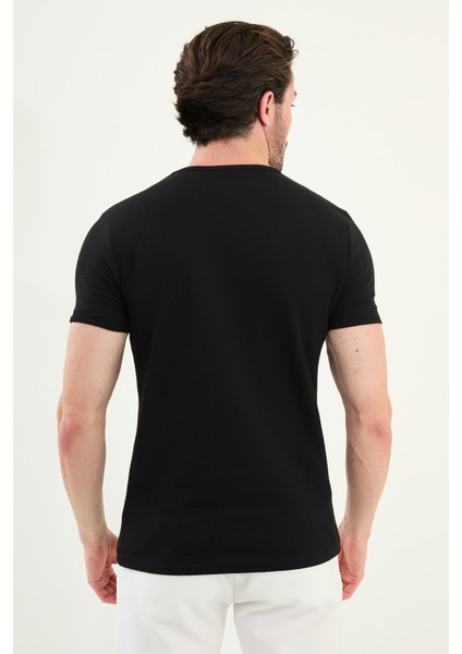 Desenli Slim Fit Kısa Kollu Pamuk Erkek T-Shirt modelleri