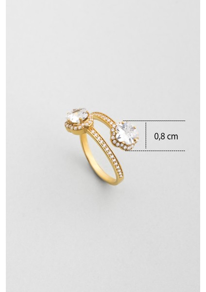 Tutulma 18 Ayar Sarı Altın Kaplama Gümüş Yıldız Yüzük modelleri