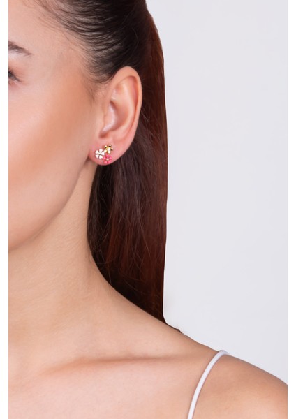 Sevilla Çiçeği 18 Ayar Sarı Altın Kaplama Gümüş Küpe fırsatları