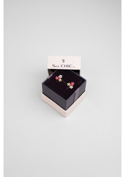 Sevilla Çiçeği 18 Ayar Sarı Altın Kaplama Gümüş Küpe indirimleri