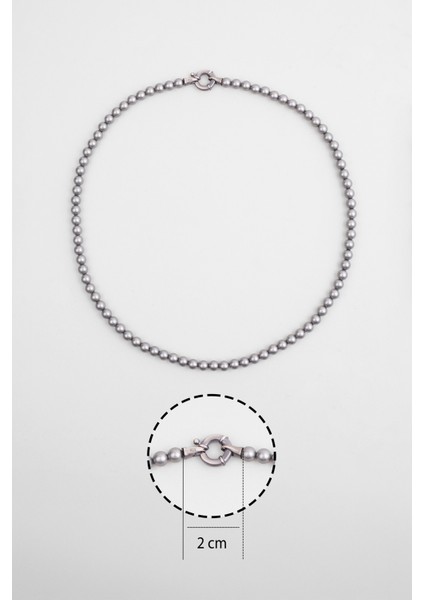 Inci Taşlı 50 cm Gümüş Erkek Kolye modelleri