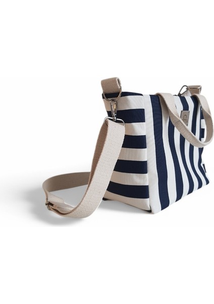 Kadın Çizgili Su Geçirmez Kumaş Günlük Kullanım Tote Çanta fiyatları