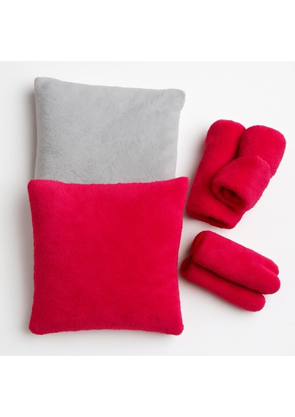 Kedi Köpek Minder Battaniye 2'li Set Kolay Taşınabilir Yıkanabilir