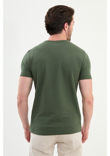 Desenli Slim Fit Kısa Kollu Pamuk Erkek T-Shirt modelleri