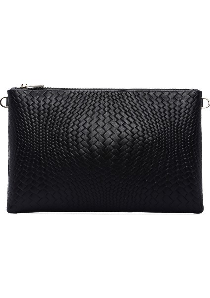 Kadın Siyah Zincir Askılı Örgülü Portföy Çanta 25ABD220226 fırsatları