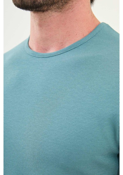 Desenli Slim Fit Kısa Kollu Pamuk Erkek T-Shirt fiyatları