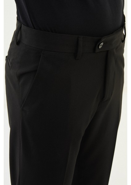 Düz Siyah Slim Fit Klasik Erkek Pantolon fiyatları