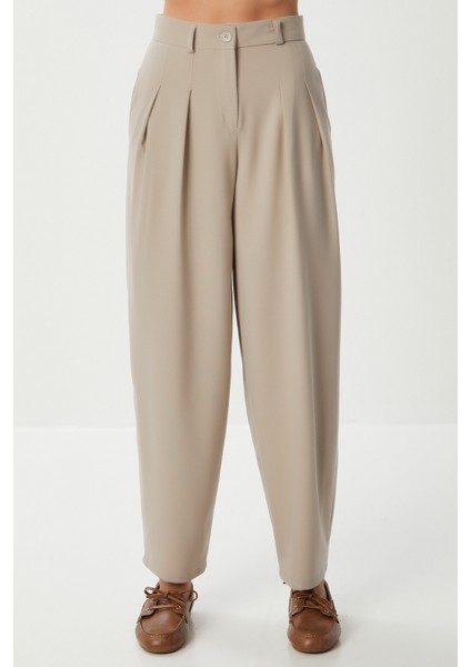 Pensli Poliviskon Balon Pantolon LGP0025 Bej fırsatları
