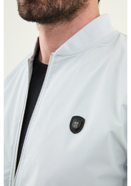 Düz Taş Rengi Slim Fit Hakim Yaka Erkek Mont fiyatları