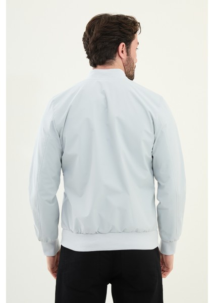 Düz Taş Rengi Slim Fit Hakim Yaka Erkek Mont fırsatları