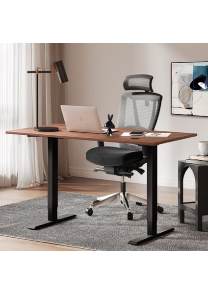 Yüksekliği Ayarlanabilir Ergonomik Bilgisayar & Çalışma Masası - Ceviz