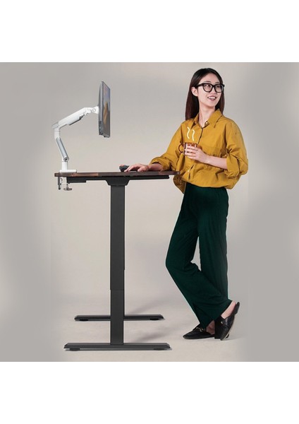 Yüksekliği Ayarlanabilir Ergonomik Bilgisayar & Çalışma Masası - Ceviz modelleri