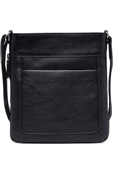 Erkek Siyah Uzun Askılı Deri Postacı Çantası 25SBD3017FT modelleri