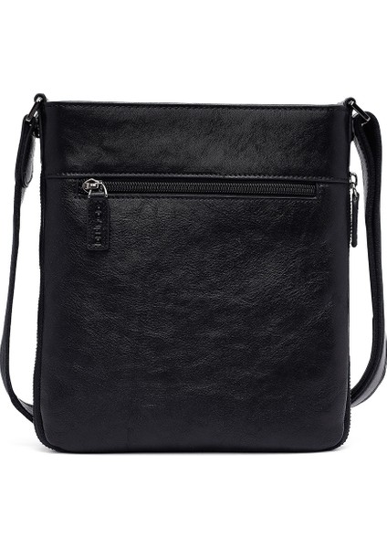 Erkek Siyah Uzun Askılı Deri Postacı Çantası 25SBD3017FT fırsatları