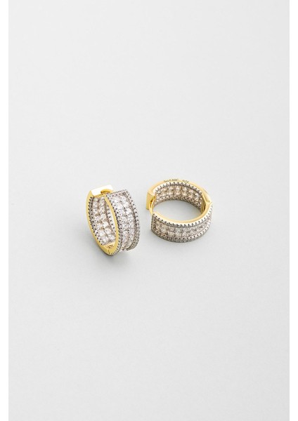 Samantha 18 Ayar Sarı Altın Kaplama Gümüş Halka