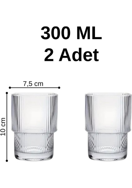 Mithra Life 2 Adet 300 ml Origami Stil Isıya Dayanıklı Su Meşrubat Kahve Cam Bardak MIT1199 modelleri
