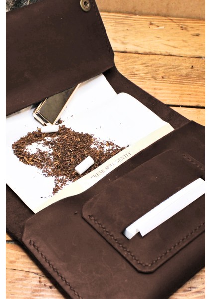 Gerçek Deri Tütün Çantası Italyan Dikiş Tütünlük Tabaka fiyatları