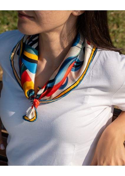 Bare Existence %100 Ipek Saten Kadın Fular modelleri