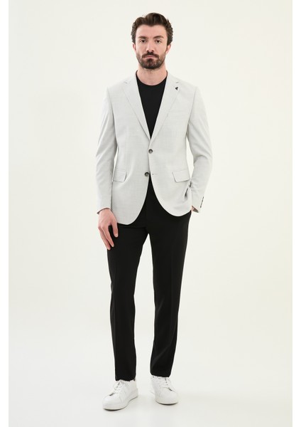 Ekoseli Taş Slim Fit Mono Yaka Erkek Ceket modelleri