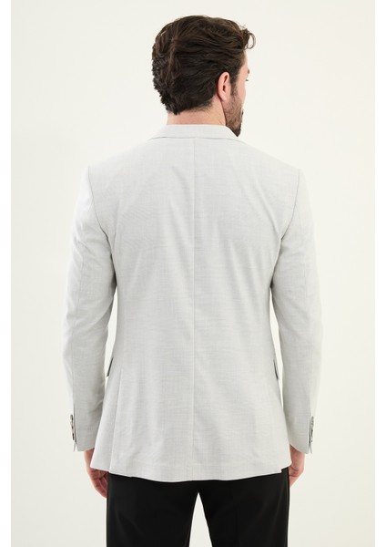 Ekoseli Taş Slim Fit Mono Yaka Erkek Ceket indirimleri