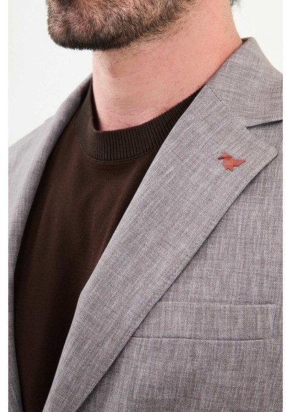 Kırçıllı Slim Fit Torba Cep Mono Yaka Erkek Takım Elbise fiyatları